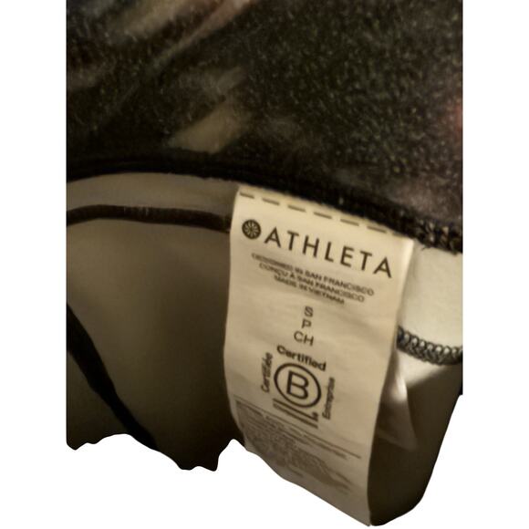 Athleta Rainier High Rise Reflective Print Leggings – Lyra Garden Black/Pink – S - Picture 5 of 5